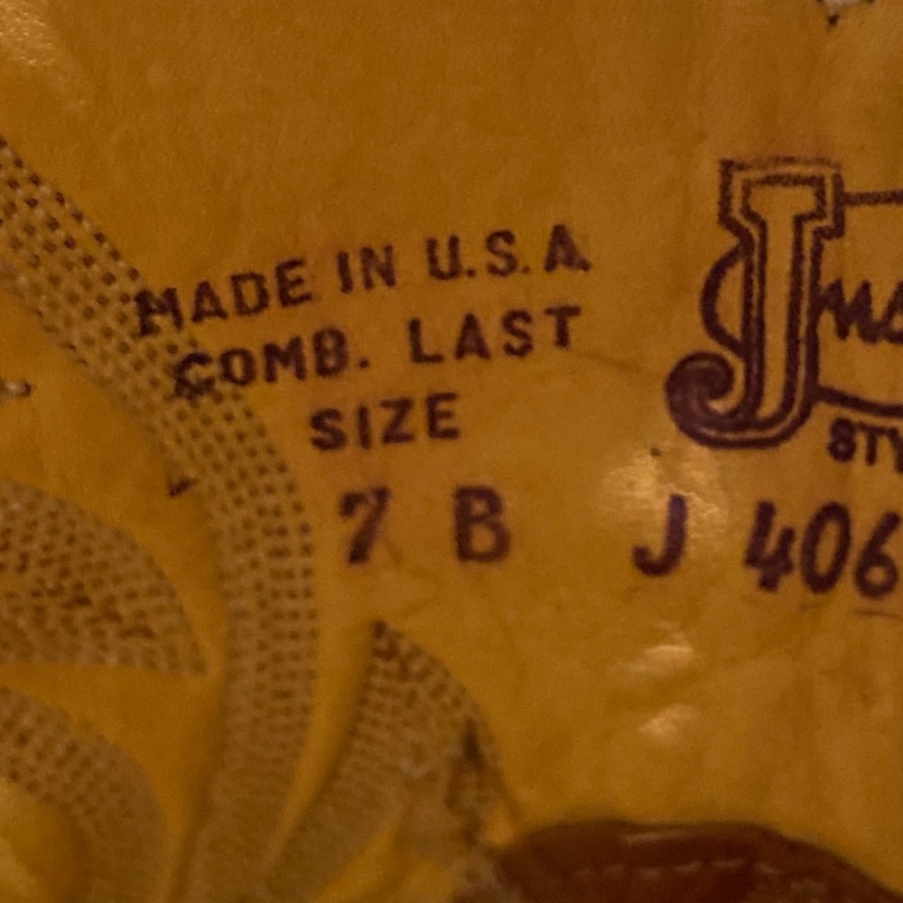 Justin Boots Tan Leather Western Footwear - Picture 11 of 12